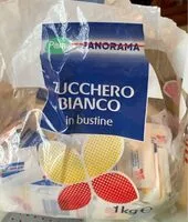 Mängden socker i Zucchero bianco in bustine