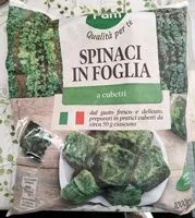 Mängden socker i Pam panorama spinaci in foglia
