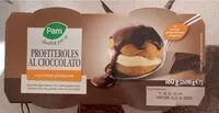 Mängden socker i Profiteroles al cioccolato