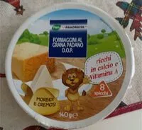Mängden socker i Formaggini grana padano