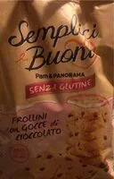 Mängden socker i Frollini con gocce di cioccolato