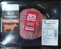 Mängden socker i Maxi Hamburger di Scottona