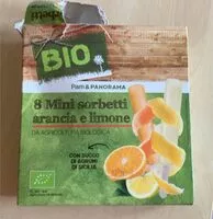 Mängden socker i 8 mini sorbetti