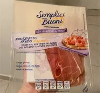 Mängden socker i Semplici e buoni prosciutto crudo