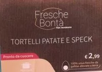 Mängden socker i Tortelli patate e speck