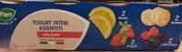 Mängden socker i Yogurt interi assortiti alla frutta