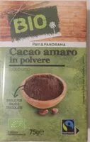Mängden socker i Cacao amaro in polvere