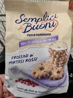 Mängden socker i Frollini ai mirtillo rossi