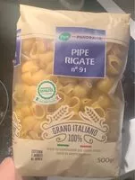 Mängden socker i Pipe rigate n91