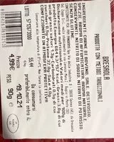 Mängden socker i Bresaola