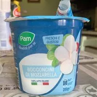 Mängden socker i Bocconcini di mozzarella