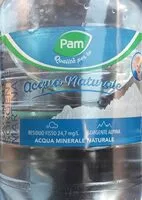 Mängden socker i Acqua naturale Pam