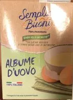 Mängden socker i Albume d’uovo