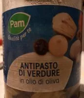 Mängden socker i Antipasto di verdure in okio d'oliva PAM