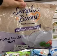 Mängden socker i Mozzarella light