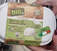 Mängden socker i Gelato al fiordilatte biologico