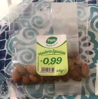 Mängden socker i mandorle sgusciate