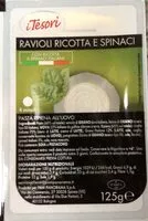 Mängden socker i Ravioli ricotta e spinaci
