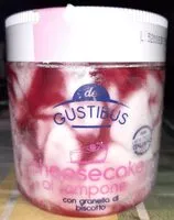 Mängden socker i Gelato cheesecake al lampone