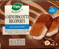 Mängden socker i 6 mini biscotti ricoperti (gusto stracciatella)