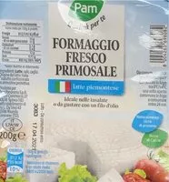 Mängden socker i Formaggio fresco primosale