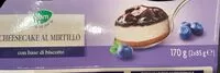 Mängden socker i Cheesecake al mirtillo