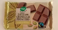 Mängden socker i tavoletta di cioccolato al latte con granella di pistacchio