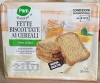 Mängden socker i Fette biscottate ai cereali