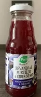 Mängden socker i Bevanda al mirtillo e ribes nero