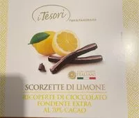 Mängden socker i Scorzette di limone ricoperte di cioccolato