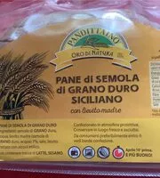 Mängden socker i Pane di semola grano duro siciliano