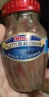 Mängden socker i Filetti di acciughe