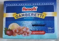 Mängden socker i Gamberetti surgelati
