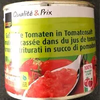 Mängden socker i Gehackte Tomaten in Tomatensaft