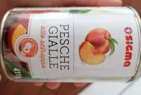 Mängden socker i Pesche gialle allo sciroppo