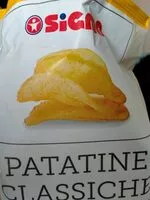Mängden socker i Patatine classiche sigma