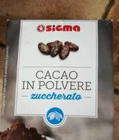 Mängden socker i Cacao in polvere