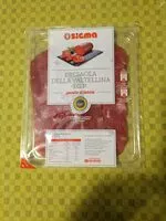 Mängden socker i Bresaola della valtellina