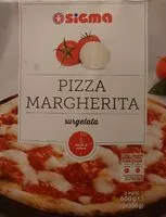 Mängden socker i Pizza Margherita surgelata