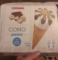 Mängden socker i Cono panna