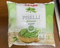 Mängden socker i Piselli finissimi