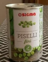 Mängden socker i Piselli fini