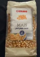Mängden socker i Mais per pop corn