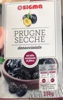 Mängden socker i Prugne secce denocciolate