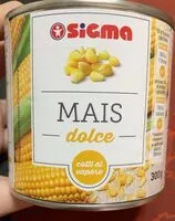 Mängden socker i Mais dolce