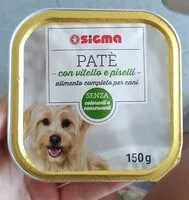 Mängden socker i Patè con vitello e piselli