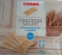 Mängden socker i Crackers salati senza granelli di sale in superficie