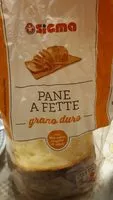 Mängden socker i PANE A FETTE GRANO DURO