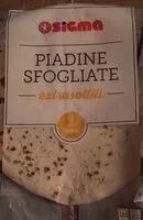 Mängden socker i Piadine sfogliate