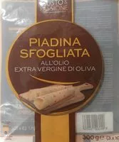 Mängden socker i Piadina sfogliata